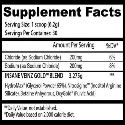 Insane Labz Insane Veinz Gold 30 Servings