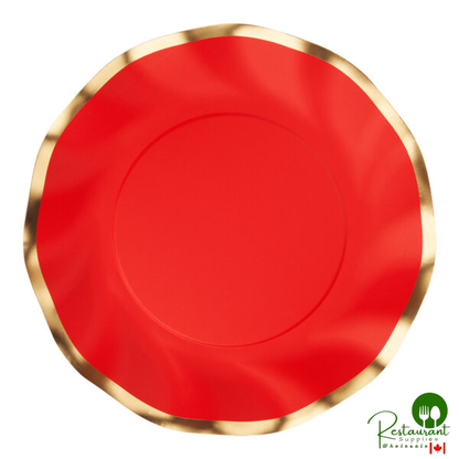 Sophistiplate 8" Everyday Blue Wavy Paper Salad Plate - 96/Case