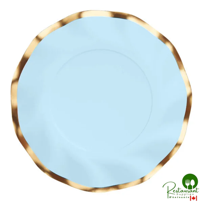 Sophistiplate 8" Everyday Blue Wavy Paper Salad Plate - 96/Case