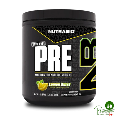 Nutrabio Pre Workout Stim Free 20 Servings
