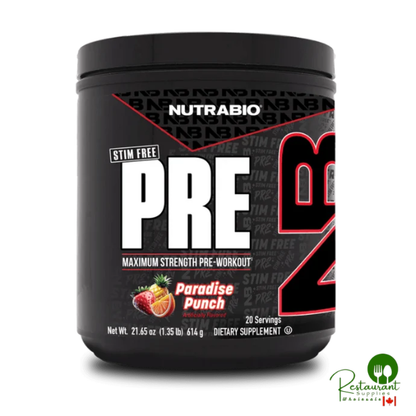 Nutrabio Pre Workout Stim Free 20 Servings