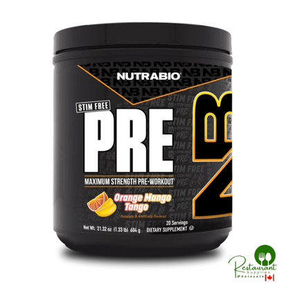 Nutrabio Pre Workout Stim Free 20 Servings
