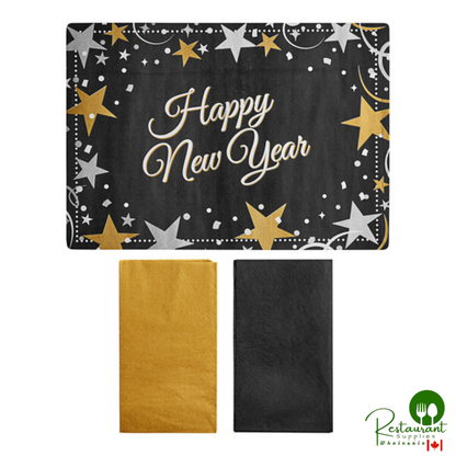 Hoffmaster 856795 10" x 14" Holiday Placemat Combo Pack - 250/Case