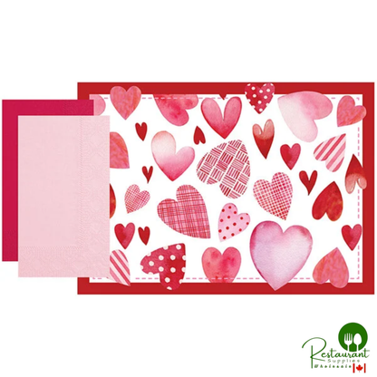 Hoffmaster 856795 10" x 14" Holiday Placemat Combo Pack - 250/Case