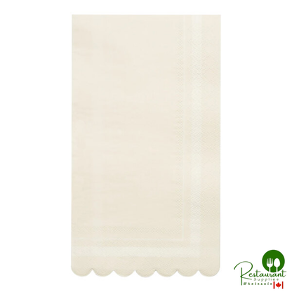 Sophistiplate Sage Scalloped Edge Paper Guest Towel - 240/Case