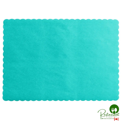 10" x 14"  multiple Colored Paper Placemat with Scalloped Edge By Prime - 1,000/Case