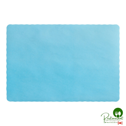 10" x 14"  multiple Colored Paper Placemat with Scalloped Edge By Prime - 1,000/Case