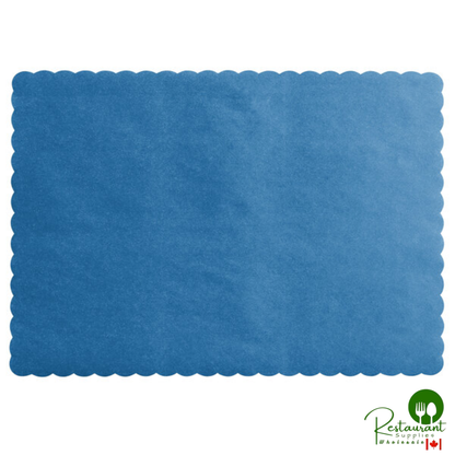 10" x 14"  multiple Colored Paper Placemat with Scalloped Edge By Prime - 1,000/Case
