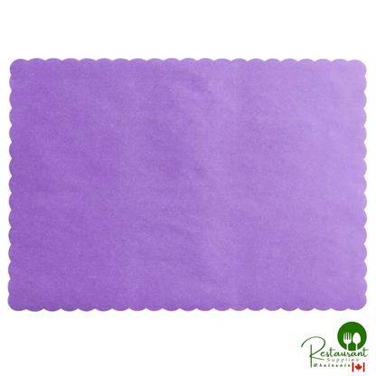 10" x 14"  multiple Colored Paper Placemat with Scalloped Edge By Prime - 1,000/Case
