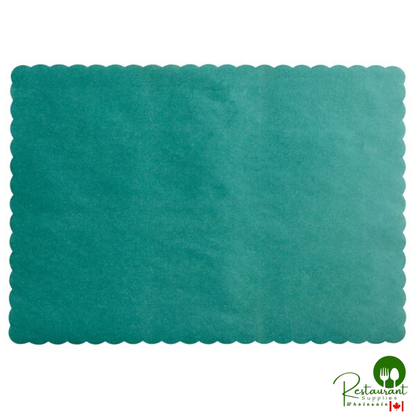 10" x 14"  multiple Colored Paper Placemat with Scalloped Edge By Prime - 1,000/Case