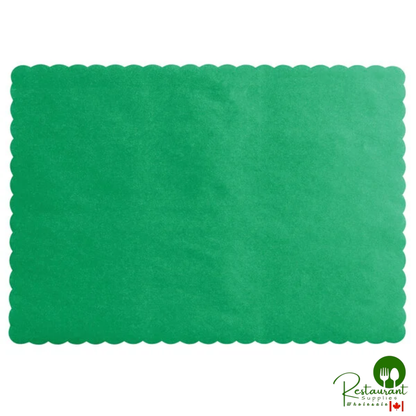 10" x 14"  multiple Colored Paper Placemat with Scalloped Edge By Prime - 1,000/Case