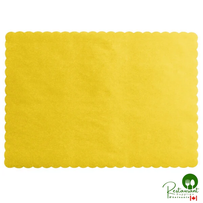 10" x 14"  multiple Colored Paper Placemat with Scalloped Edge By Prime - 1,000/Case