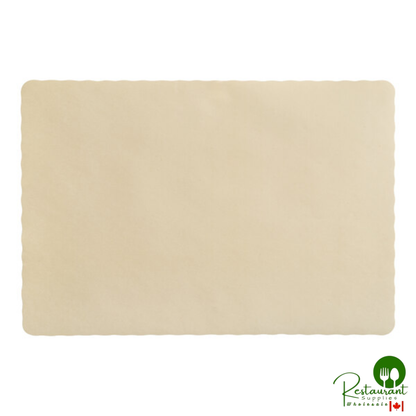 10" x 14"  multiple Colored Paper Placemat with Scalloped Edge By Prime - 1,000/Case