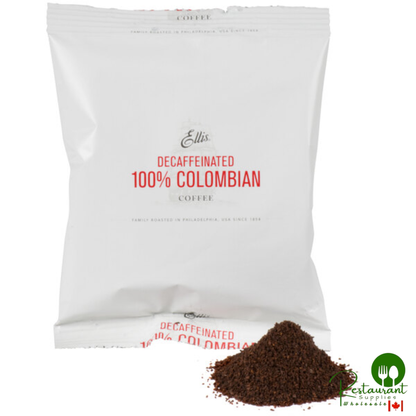 Ellis 2 oz. 100% Colombian Decaf Coffee Packet - 42/Case