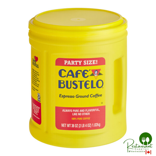 Cafe Bustelo Espresso Ground Coffee Can 36 oz. - 6/Case