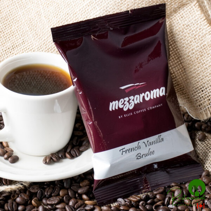 Ellis Mezzaroma 2.5 oz. French Vanilla Brulee Coffee Packet - 24/Case