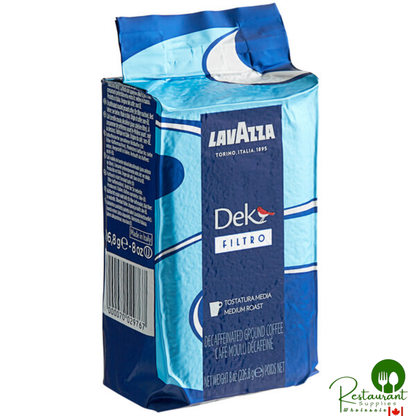 Lavazza Dek Filtro Decaf Coarse Ground Coffee 8 oz. - 20/Case