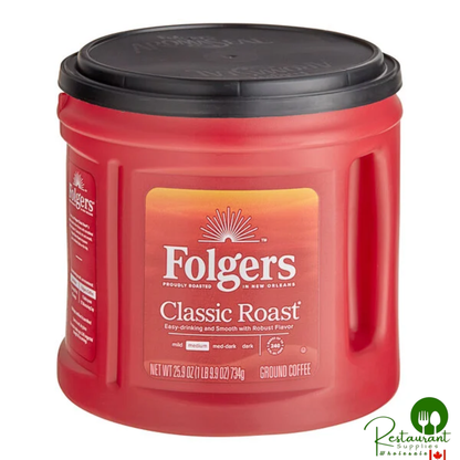 Folgers Classic Roast Ground Coffee Can 25.9 oz.