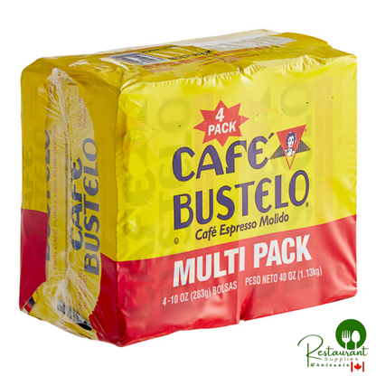 Cafe Bustelo Espresso Ground Coffee Brick 10 oz. - 4/Pack