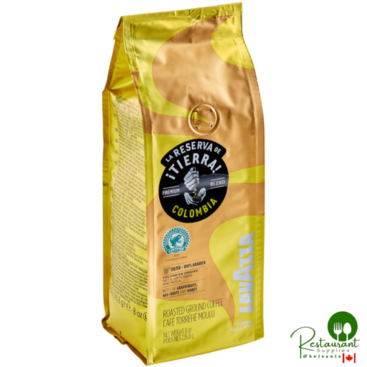 Lavazza Tierra! Colombia Coarse Ground Coffee 8 oz. - 6/Case