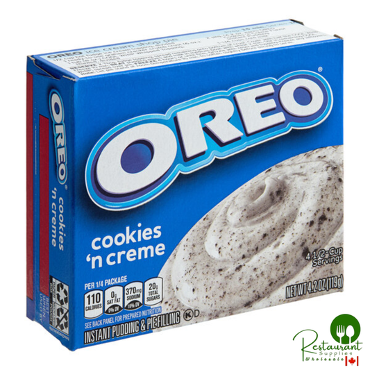 JELL-O Instant Oreo Cookies 'n Creme Pudding & Pie Filling Mix 4.2 oz. - 24/Case