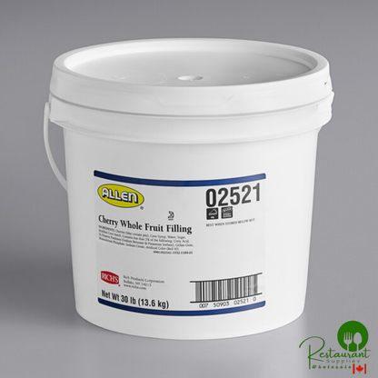 Rich's Allen Red Cherry Whole Fruit Filling - 30 lb. Pail
