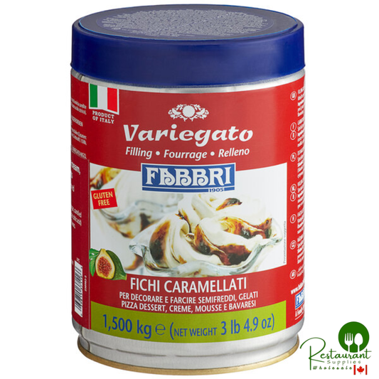 Fabbri 1.5 kg Caramelized Fig Variegate / Marbling - 3/Case
