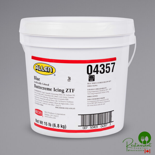 Rich's Blue Buttrcreme Icing - 15 lb. Pail