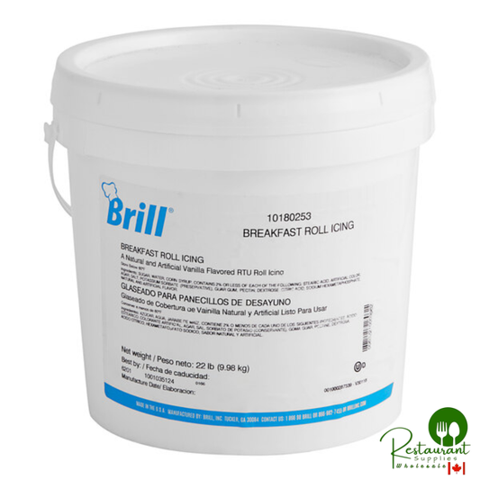 Brill Vanilla Breakfast Roll Icing 22 lb.