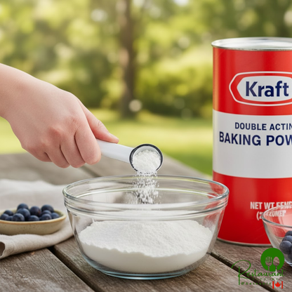Kraft 5 lb. Double Acting Baking Powder Canister - 6/Case