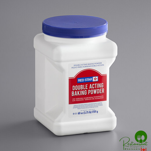Double Acting Baking Powder 3.75 lb. Canister - 6/Case