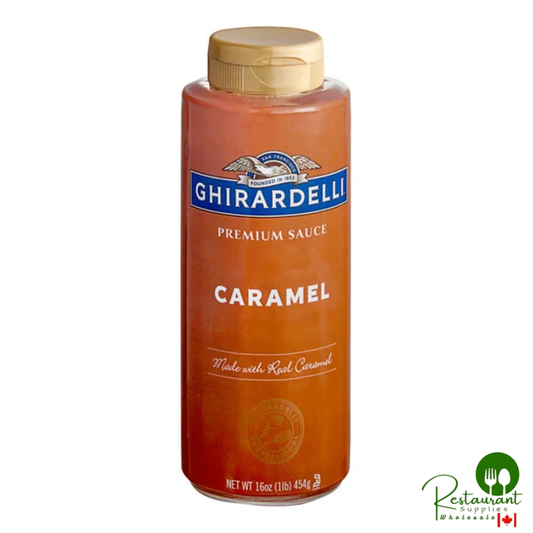 Ghirardelli Caramel Flavoring Sauce 12 fl. oz. (16 oz.) - 12/Case