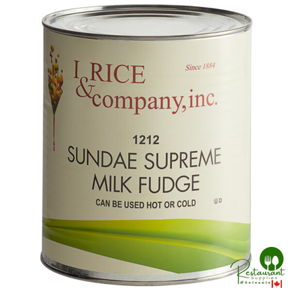 I. Rice #10 Can Hot Fudge Dessert / Sundae Topping - 6/Case