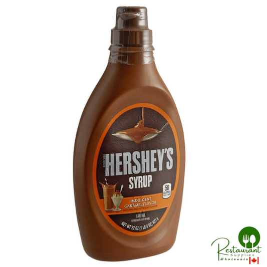 HERSHEY'S Caramel Syrup 21.09 fl. oz. (22 oz.) - 12/Case