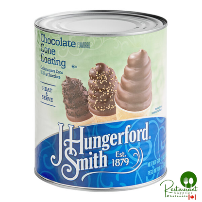 J. Hungerford Smith Chocolate Cone Shell Coating #10 Can - 6/Case
