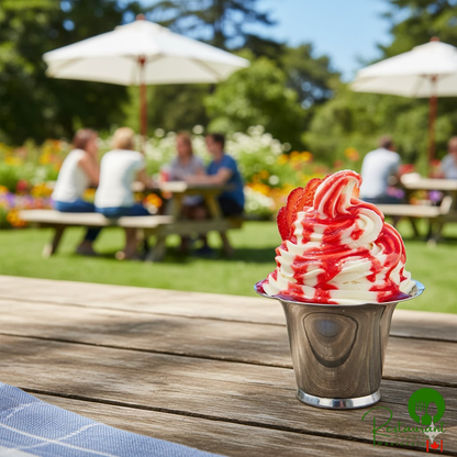 J. Hungerford Smith Fiesta Strawberry Puree Dessert Topping 118 oz. - 3/Case