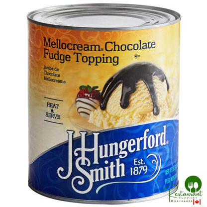 J. Hungerford Smith #10 Can Mellocream Chocolate Fudge Topping - 6/Case
