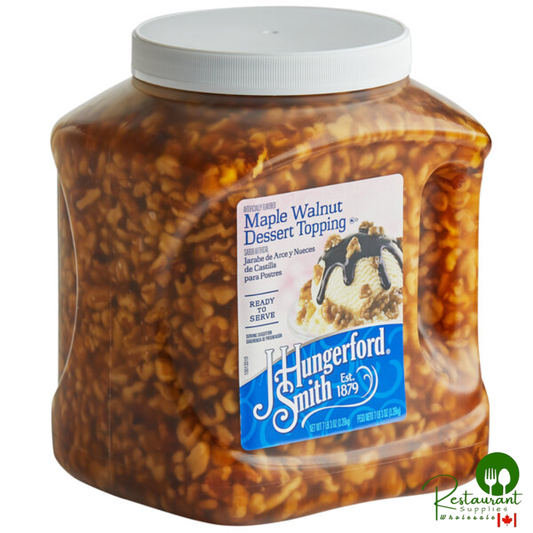 J. Hungerford Smith 115 oz. Maple Walnut Dessert Topping - 3/Case