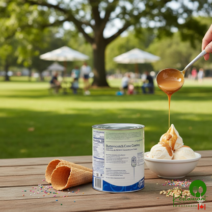 J. Hungerford Smith Butterscotch Cone Shell Coating #10 Can - 3/Case