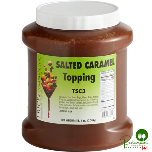 I. Rice 1/2 Gallon Salted Caramel Dessert / Sundae Topping - 3/Case