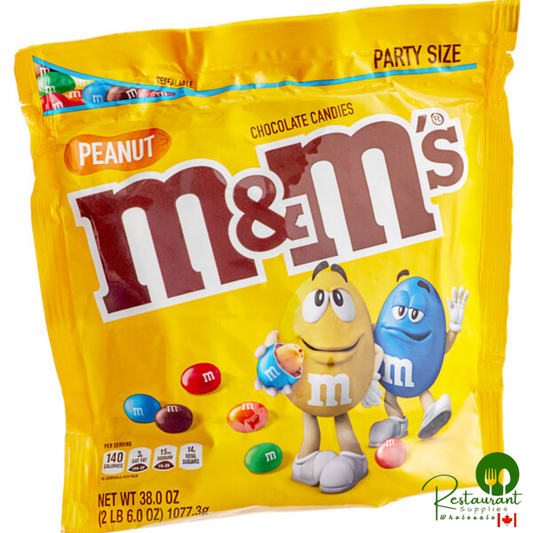 Peanut M&M's® Topping 38 oz. Bag - 6/Case