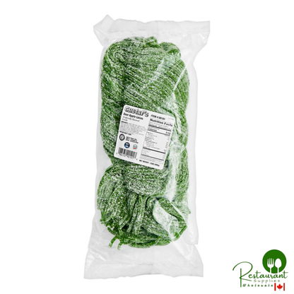Gustaf's Sour Apple Licorice Laces 2 lb. - 10/Case