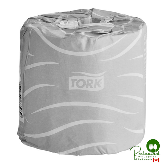 Tork Premium 4" x 4" Individually Wrapped 2-Ply Standard 400 Sheet Toilet Paper Roll T24 - 80/Case