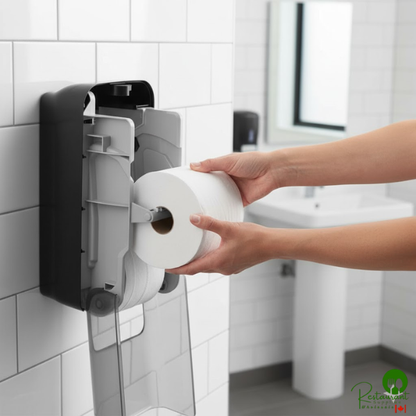 Tork OptiServe T5 Coreless 1500 Sheet 2-Ply High-Capacity Universal Toilet Paper Roll - 18/Case