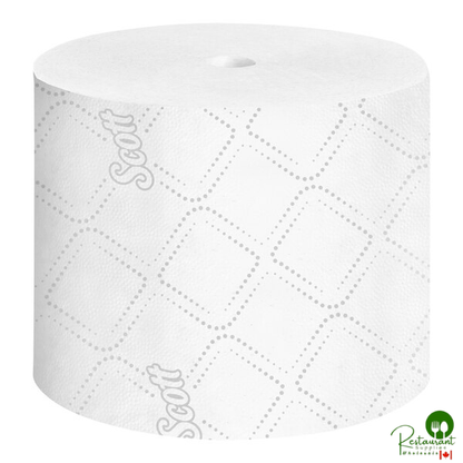 Scott® Professional 4" x 4" Small Core 2-Ply 1100 Sheet Toilet Paper Roll - 36/Case
