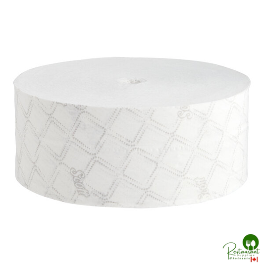 Scott® Essential Coreless 1,150' 2-Ply Jumbo Toilet Paper Roll with 9" Diameter - 12/Case