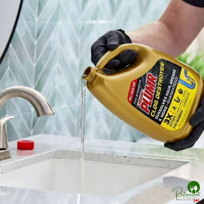 Liquid Plumr Pro-Strength Clog Destroyer CLO00228CT 80 oz. Liquid Gel Drain Cleaner - 6/Case