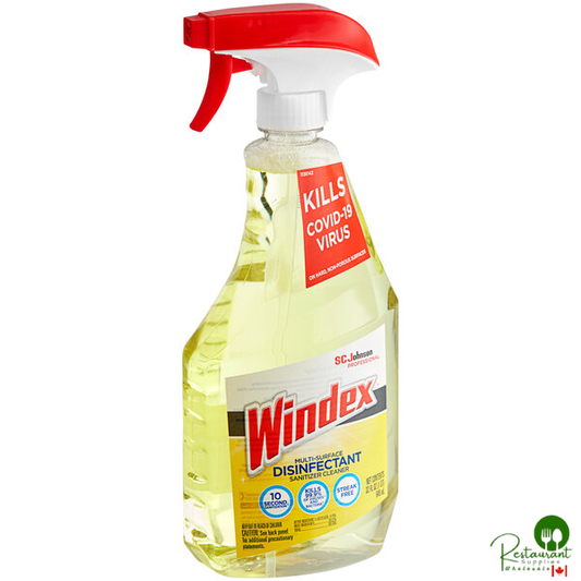 SC Johnson Windex® 322369 32 fl. oz. Multi-Surface Disinfectant Sanitizer Cleaner - 8/Case