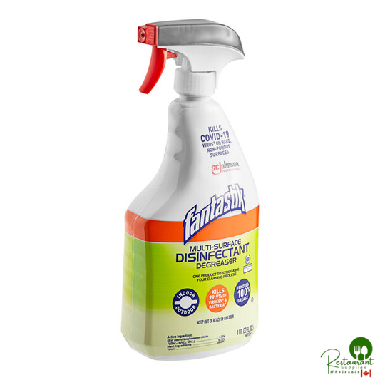 SC Johnson 311836 fantastik® 32 fl. oz. Multi-Surface Disinfectant Degreaser - 8/Case