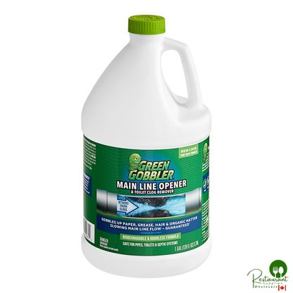 Green Gobbler G0670A4 1 Gallon Main Line Drain Opener / Toilet Clog Remover